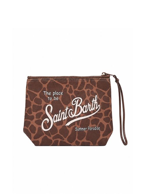 Pochette Aline in scuba con fantasia giraffa Mc2 Saint Barth | ALIN00100900L